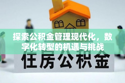 巴州探索公积金管理现代化，数字化转型的机遇与挑战