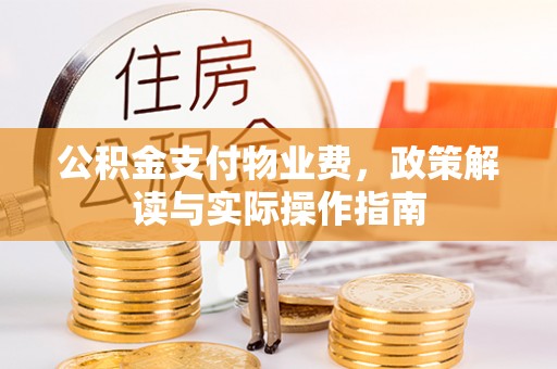 巴州公积金支付物业费，政策解读与实际操作指南