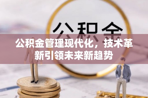 巴州公积金管理现代化，技术革新引领未来新趋势