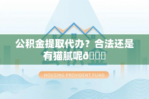 巴州公积金提取代办？合法还是有猫腻呢😏