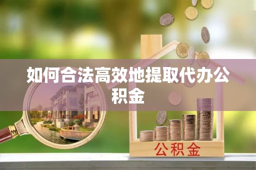 巴州如何合法高效地提取代办公积金