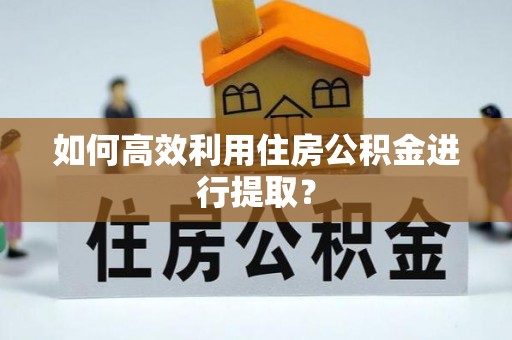 巴州如何高效利用住房公积金进行提取？