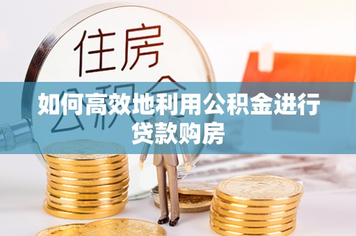 巴州如何高效地利用公积金进行贷款购房